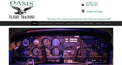 Desktop Screenshot of oasisflighttraining.com.au